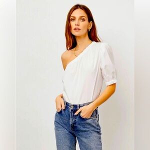 Rails one shoulder short sleeved blouse